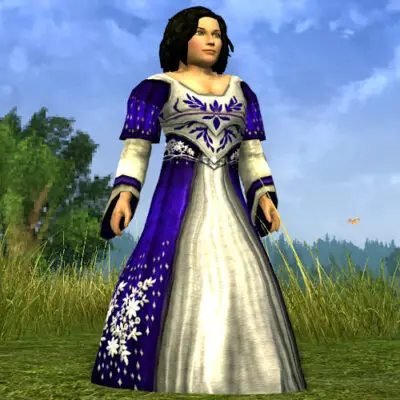 LOTRO Bride's Dress - Female Hobbit