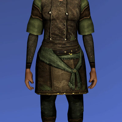 LOTRO Tunic of the River Hobbits (shown on a female) | Quest Reward