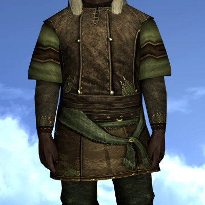 LOTRO Tunic of the River Hobbits (shown on a male) | Quest Reward