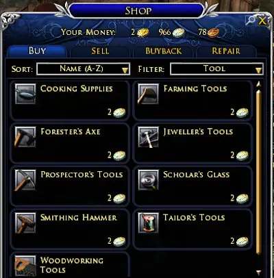 Standard tools, but more durable than the things you get from the tutorial.
