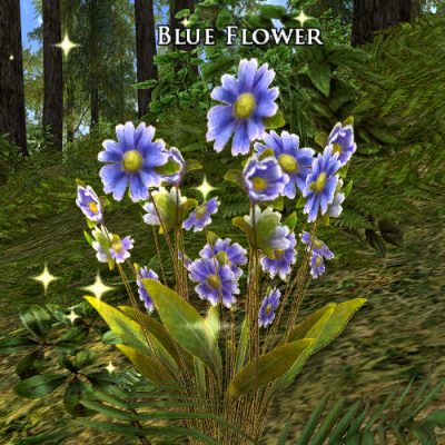 An example of the Blue Flowers you need for Ribbons and Bows