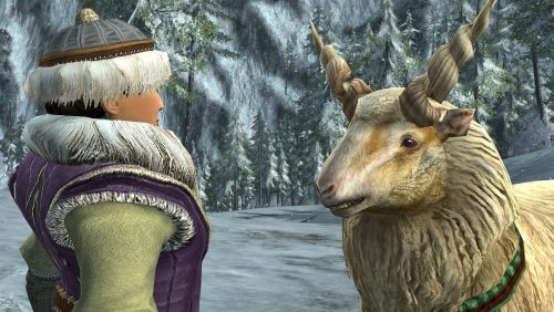 The Icy Expeditions Sheep has purple eyes - the same default colour as the 2023 outfit cosmetics!