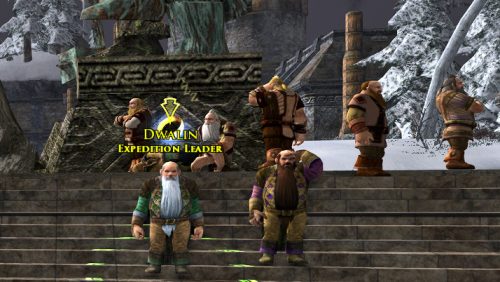 Dwalin, during the Dwarf and Elf introduction to LOTRO, is the NPC for A Little Extra Never Hurts Part 2 (and part 1)