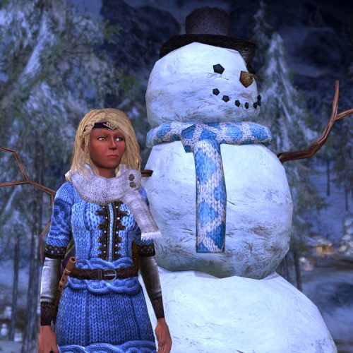 LOTRO Filling the Field Quest - may result in a huge snowman depending on which Snow Pile you use!