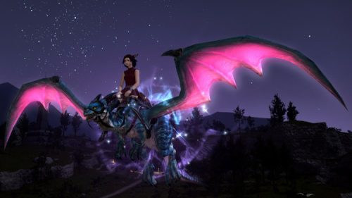 FFXIV Fae Gwiber - I thought riding dragonback  was probably appropriate for the Year of the Dragon.