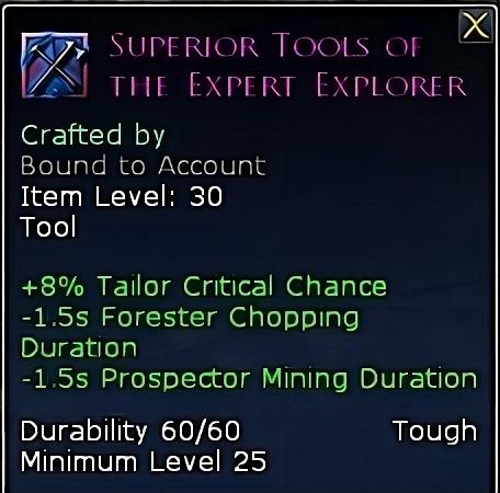 Superior Tools of the Expert Explorer is a crafted toolkit.