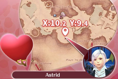 FF14 Valentione's Day quest-giver is Astrid in Gridania