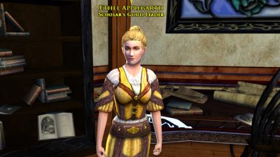 Ethel Applegarth - the Scholar's Guild Leader in Rivendell