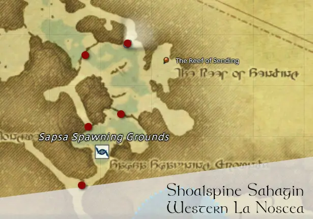 Shoalspine Sahagin Location Map