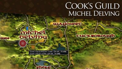 LOTRO Cooks Guild Location Map | Michel Delving, the Shire