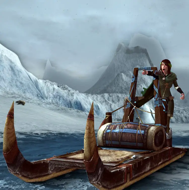 LOTRO Sledge of Perpetual Winters Yule Festival 2024 Mount