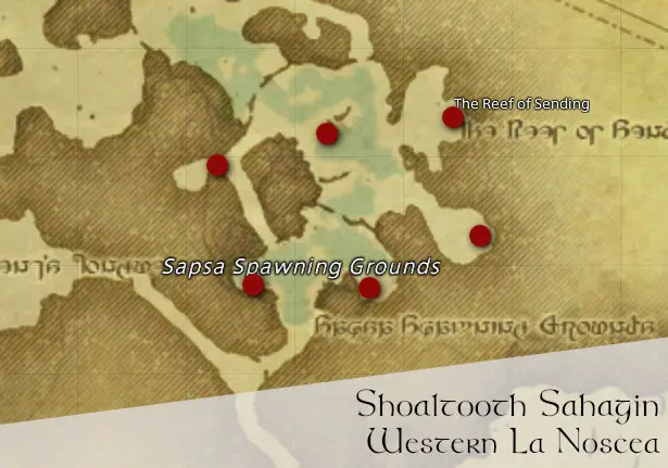 Shoaltooth Sahagin Location Map