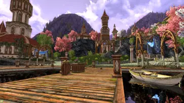 LOTRO The Elven portion of the LOTRO Zone called Ered Luin