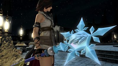 FFXIV Staff of the Snow Maiden | Yo-Kai Weapon (Thaumaturge / Black Mage)