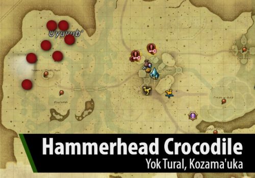 FFXIV Hammerhead Crocodile Location Map by Fibro Jedi | Dawntrail Hunt Target