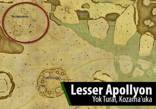 FFXIV Lesser Apollyon Location Map by Fibro Jedi