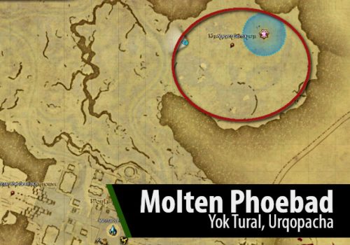 FFXIV Molten Phoebad Location Map | Dawn Hunt Target