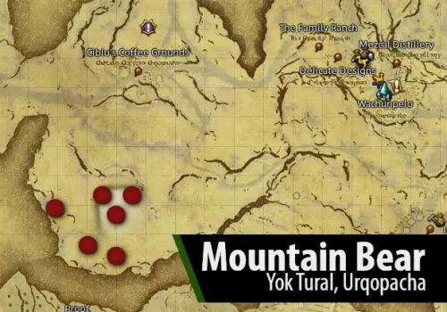 FFXIV Mountain Bear Location Map by Fibro Jedi | Dawntrail