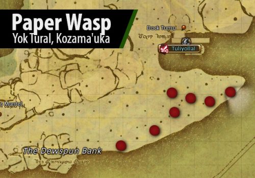 FFXIV Paper Wasp Location Map (Dawntrail Hunts)