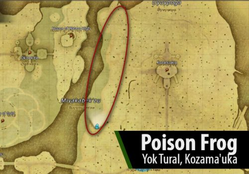 FFXIV Poison Frog Location Map