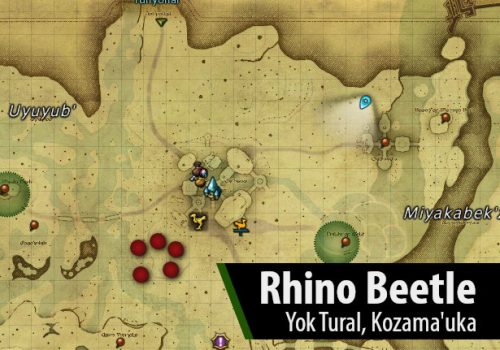 FFXIV Rhino Beetle Location Map by Fibro Jedi | Dawntrail Hunt Target