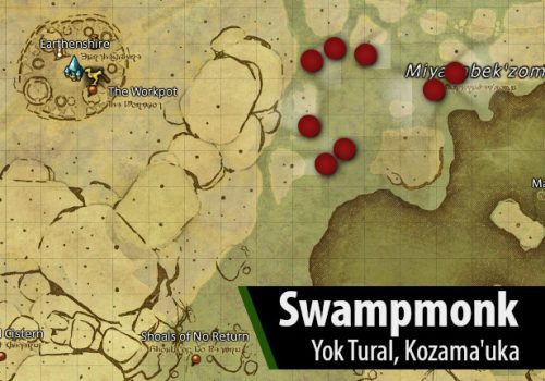 FFXIV Swampmonk Location Map by Fibro Jedi | Dawntrail Hunts Target