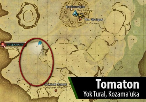 FFXIV Tomaton Location Map by Fibro Jedi | Dawntrail Hunts Target