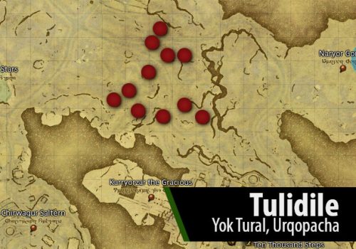 FFXIV Tulidile Location Map by Fibro Jedi | Dawn Hunt Target