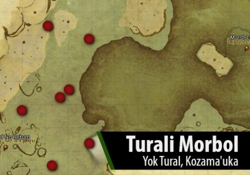 FFXIV Turali Morbol Location Map by Fibro Jedi | Dawn Hunt Target