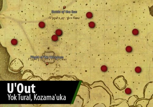 FFXIV U'out / Uout Location Map by FibroJedi