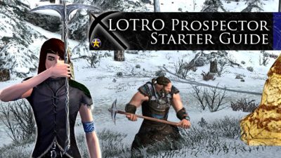 LOTRO Prospector Profession Guide | How to start Prospecting / Mining in LOTRO.