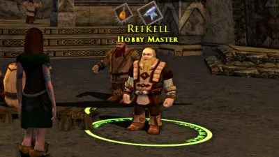 Refkell is the Hobby Master in Thorin's Hall, Ered Luin