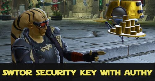 SWTOR Security Key Set Up with Authy (No Mobile App)