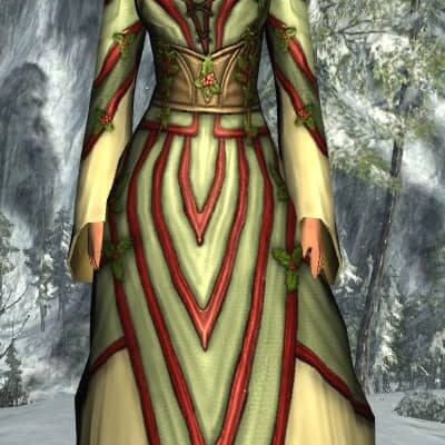 LOTRO Gown of Shire Holly - Female Woman, Race of Man