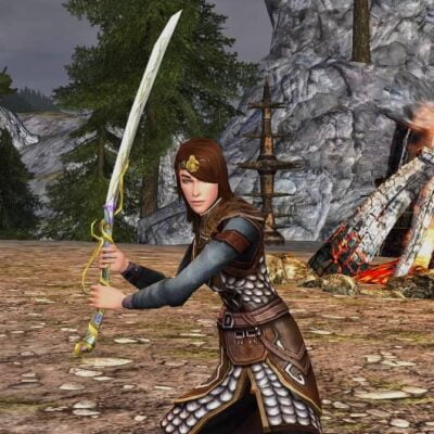 LOTRO Replica of Elor - in action with my Guardian