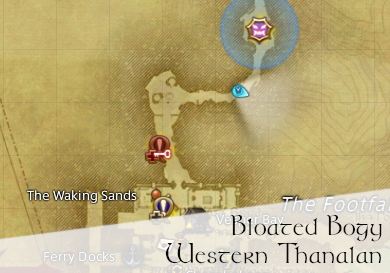 FFXIV Bloated Bogy Location Map
