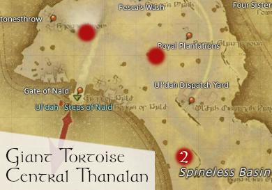 FFXIV Giant Tortoise Locations - Central Thanalan