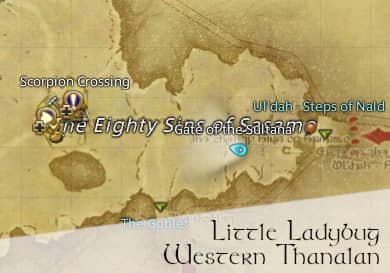 FFXIV Little Lady Bug Location - Western Thanalan