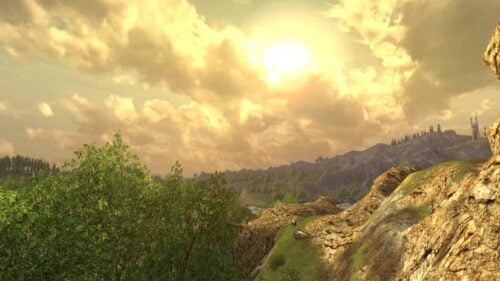 The LOTRO Wildwood region is very open and relaxing with stunning views.